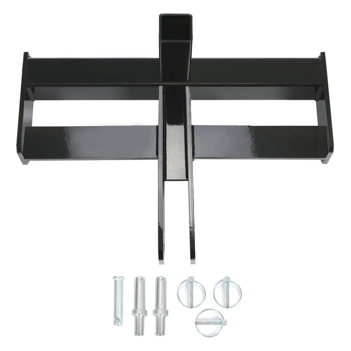 DURAFORCE 3 Point 2" Receiver Hitch Drawbar W/Suitcase Weight Bracket For CAT 1 Tractors