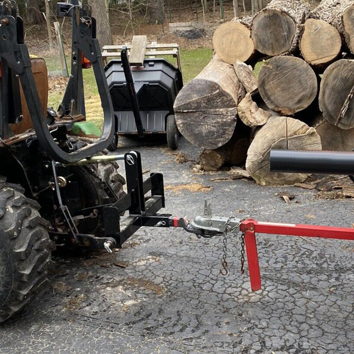 DURAFORCE 3 Point 2" Receiver Hitch Drawbar W/Suitcase Weight Bracket For CAT 1 Tractors