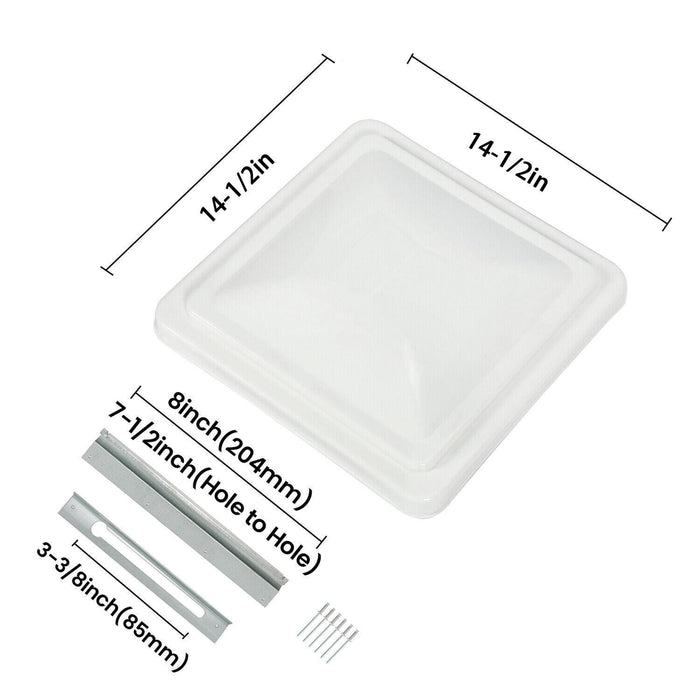 DURAFORCE FOR RV Camper Cargo Motorhome Trailer Roof Vent Lid Cover Replacement 14" x 14"
