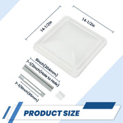 DURAFORCE 2Pack 14"X14" RV Replacement Roof Vent Cover White Camper (Trailer) Vent Cover