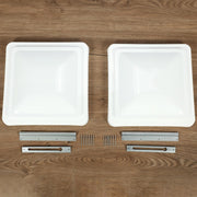 DURAFORCE 2Pack 14"X14" RV Replacement Roof Vent Cover White Camper (Trailer) Vent Cover