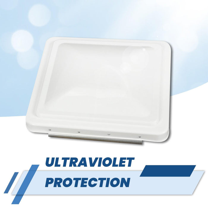 DURAFORCE 2Pack 14"X14" RV Replacement Roof Vent Cover White Camper (Trailer) Vent Cover