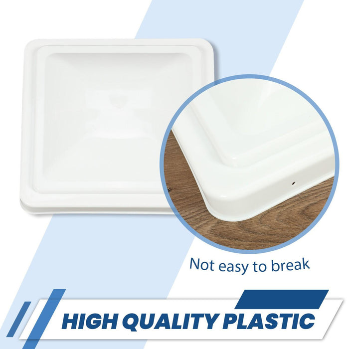 DURAFORCE 2Pack 14"X14" RV Replacement Roof Vent Cover White Camper (Trailer) Vent Cover