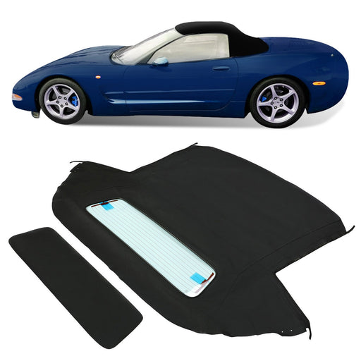DURAFORCE Convertible Soft Top & Heated Glass window Fits For Corvette C5 1998-2004