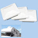 DURAFORCE 3 Pack RV Roof Vent Cover Lid White For Camper Trailer Air Ventline 14" X14"