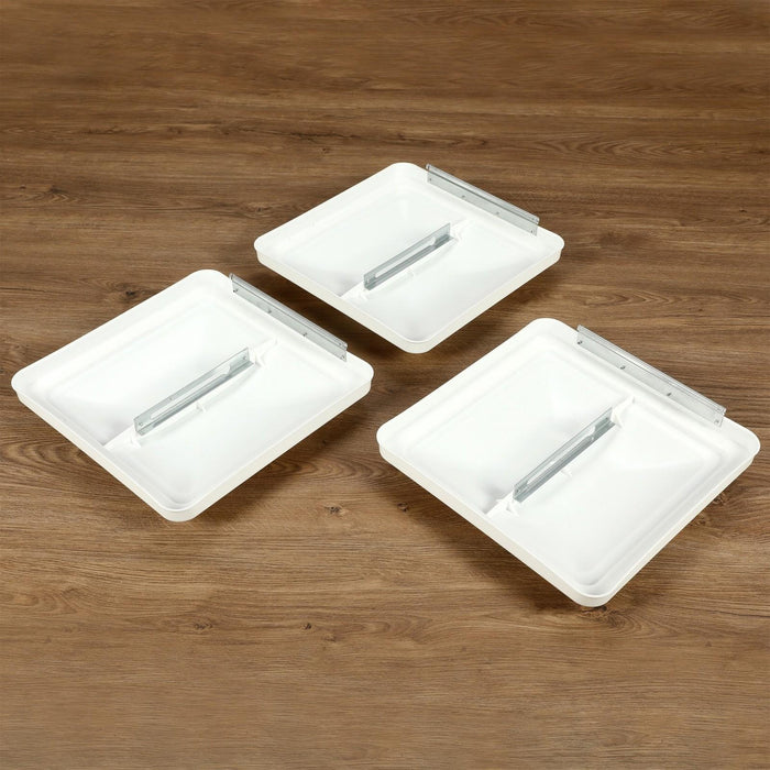 DURAFORCE 3 Pack RV Roof Vent Cover Lid White For Camper Trailer Air Ventline 14" X14"