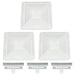 DURAFORCE 3 Pack RV Roof Vent Cover Lid White For Camper Trailer Air Ventline 14" X14"