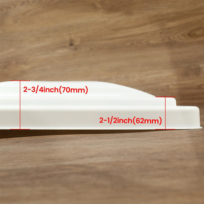 DURAFORCE 3 Pack RV Roof Vent Cover Lid White For Camper Trailer Air Ventline 14" X14"