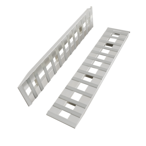 DURAFORCE 72" X 15" 8500 LBS ALUMINUM Hook Ramp CAR TRUCK TRAILER Auto Hauler Pair 6FT