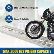 DURAFORCE 72" X 15" 8500 LBS ALUMINUM Hook Ramp CAR TRUCK TRAILER Auto Hauler Pair 6FT