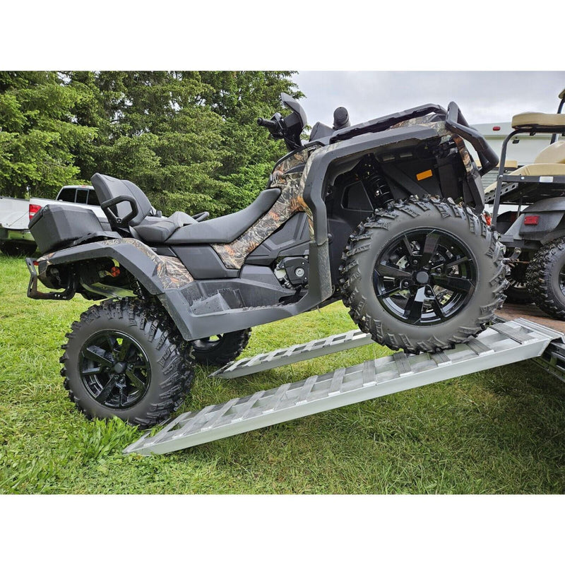 DURAFORCE 72" X 15" 8500 LBS ALUMINUM Hook Ramp CAR TRUCK TRAILER Auto Hauler Pair 6FT