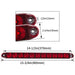 DURAFORCE 4X 16" 11 LED Red Truck Trailer Light Bar Stop Turn Tail Brake Light Strip Kit