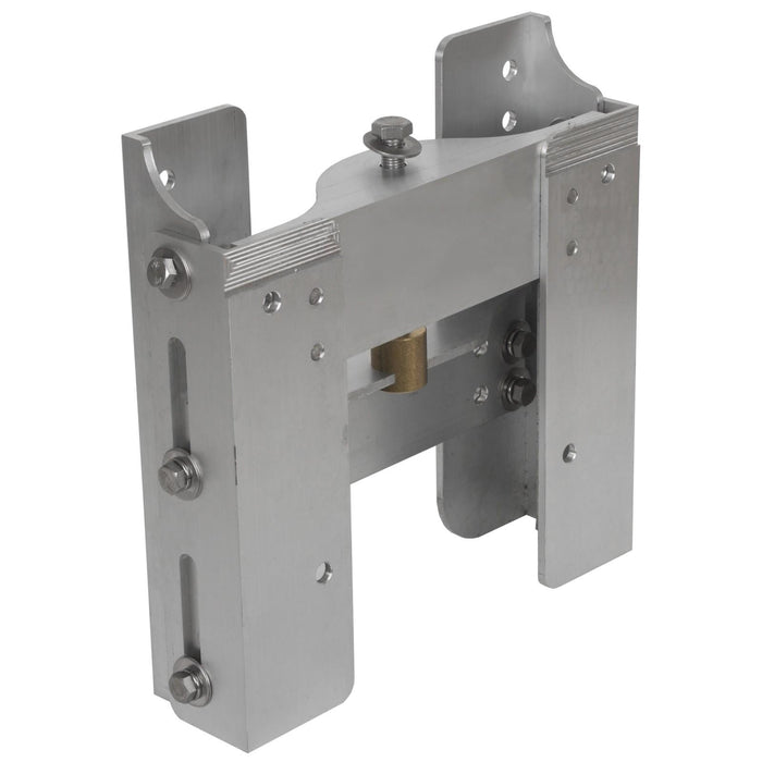 DURAFORCE Boat Adjustable 4'' Outboard Boat Aluminum Motor Jack Plate Tool Silver