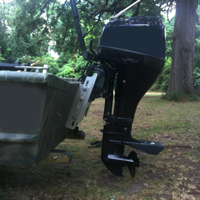 DURAFORCE Boat Adjustable 4'' Outboard Boat Aluminum Motor Jack Plate Tool Silver