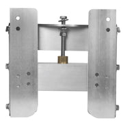 DURAFORCE Boat Adjustable 4'' Outboard Boat Aluminum Motor Jack Plate Tool Silver