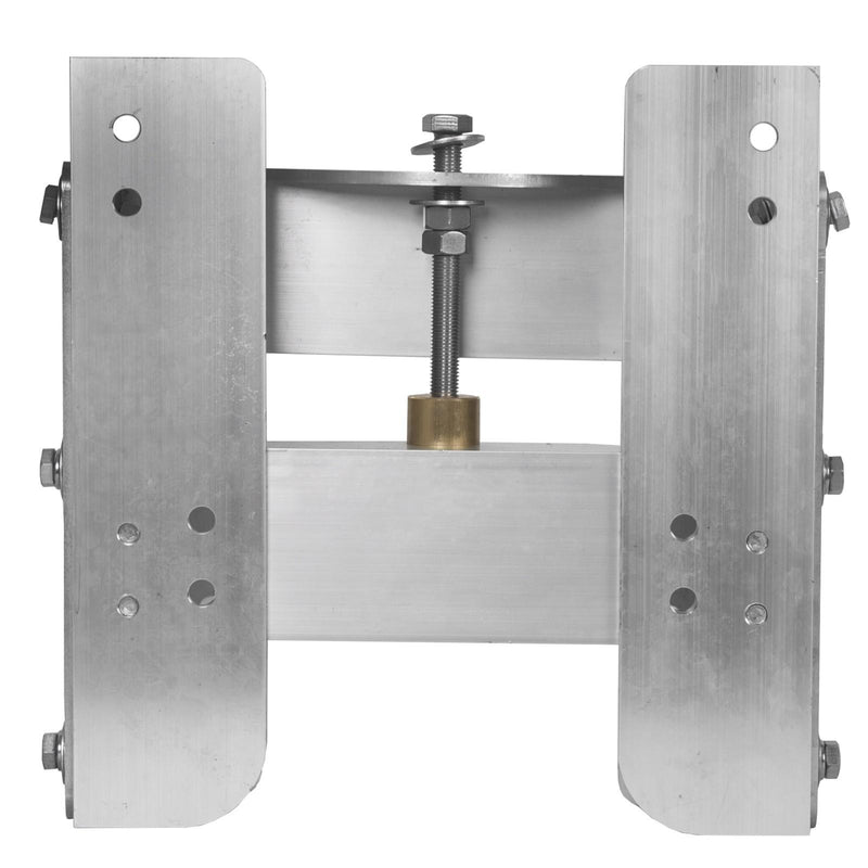 DURAFORCE Boat Adjustable 4'' Outboard Boat Aluminum Motor Jack Plate Tool Silver