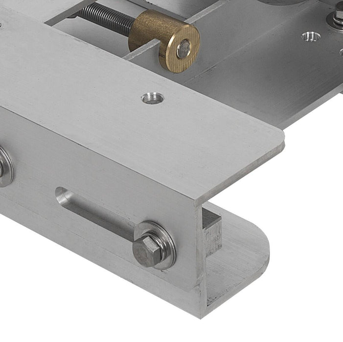 DURAFORCE Boat Adjustable 4'' Outboard Boat Aluminum Motor Jack Plate Tool Silver