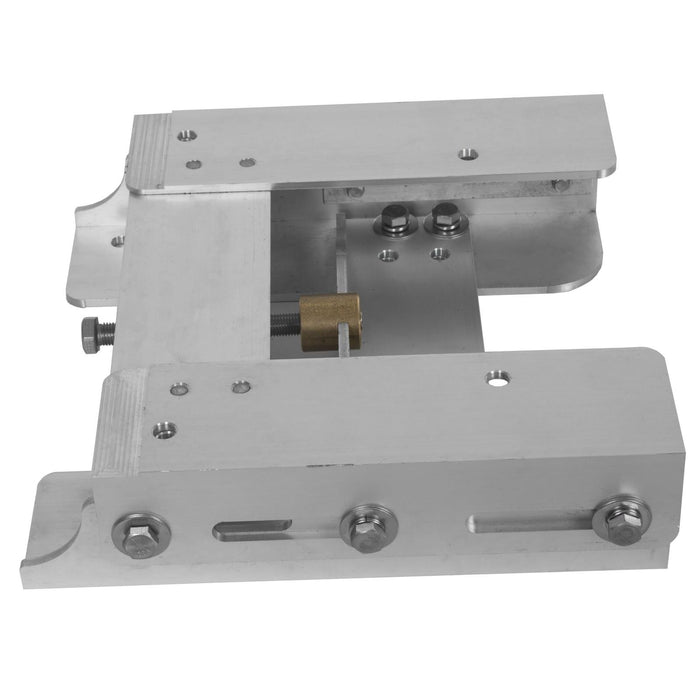 DURAFORCE Boat Adjustable 4'' Outboard Boat Aluminum Motor Jack Plate Tool Silver