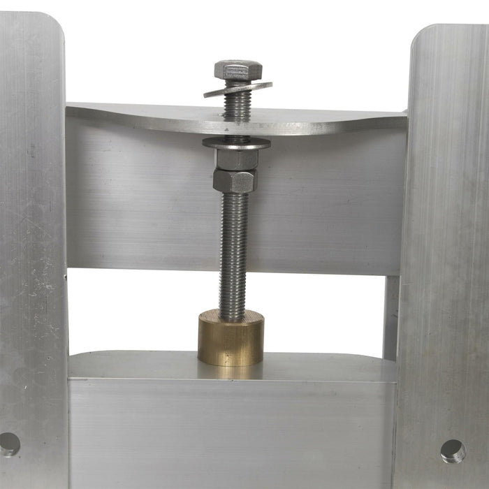 DURAFORCE Boat Adjustable 4'' Outboard Boat Aluminum Motor Jack Plate Tool Silver