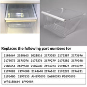 DURAFORCE Crisper Pan Bottom Drawer Replace For Whirlpool Refrigerator WP2188664 2188664