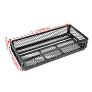 DURAFORCE Front For ATV Drop Cargo Basket Rack Storage Carrier Kit Universal Steel Black