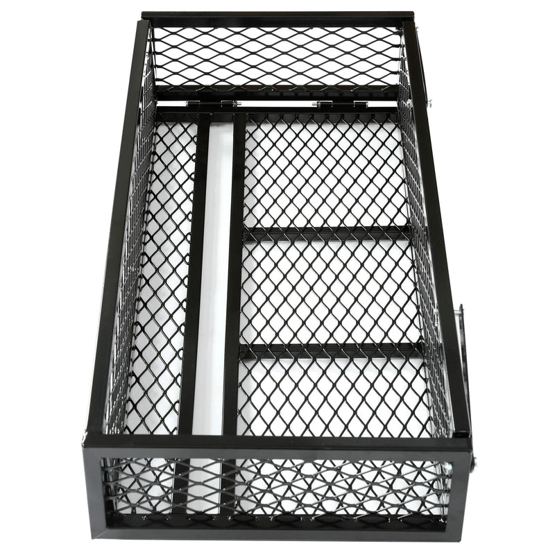 DURAFORCE Front For ATV Drop Cargo Basket Rack Storage Carrier Kit Universal Steel Black