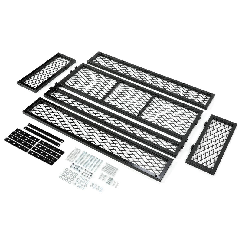 DURAFORCE Front For ATV Drop Cargo Basket Rack Storage Carrier Kit Universal Steel Black