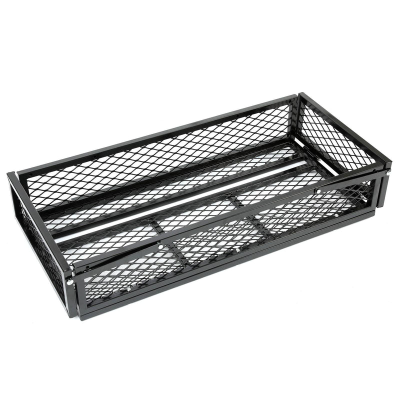 DURAFORCE Front For ATV Drop Cargo Basket Rack Storage Carrier Kit Universal Steel Black