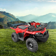 DURAFORCE Front For ATV Drop Cargo Basket Rack Storage Carrier Kit Universal Steel Black