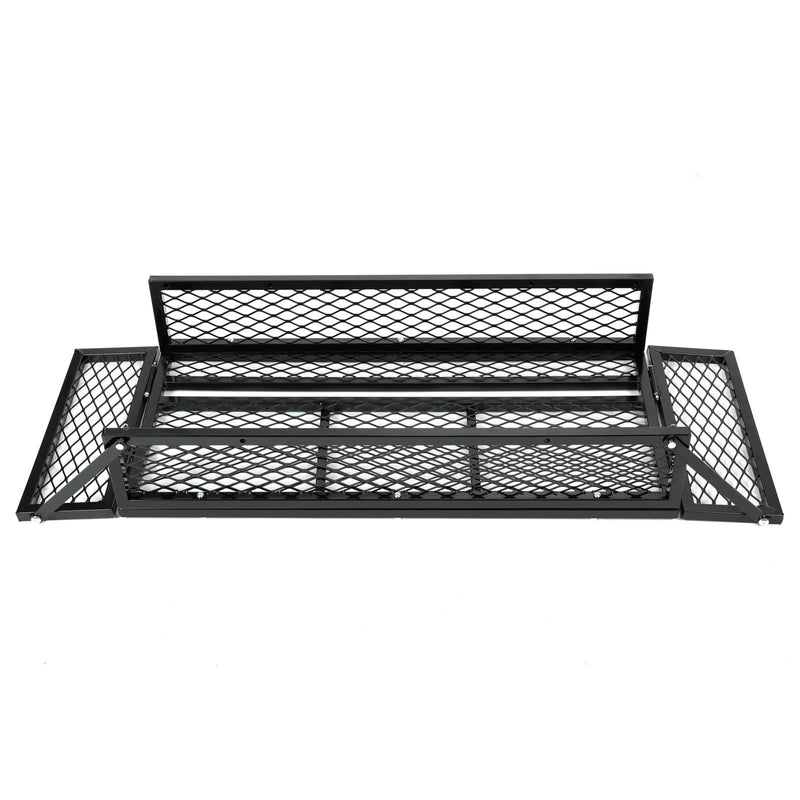 DURAFORCE Front For ATV Drop Cargo Basket Rack Storage Carrier Kit Universal Steel Black