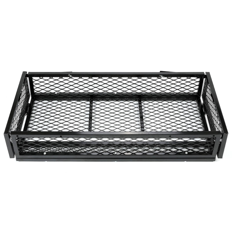 DURAFORCE Front For ATV Drop Cargo Basket Rack Storage Carrier Kit Universal Steel Black