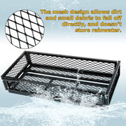 DURAFORCE Front For ATV Drop Cargo Basket Rack Storage Carrier Kit Universal Steel Black