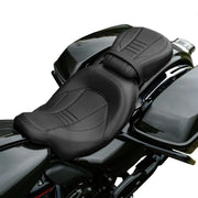 DURAFORCE Low-Profile Driver Passenger Seat Fit For Harley Touring Road Glide 2009-2023