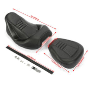 DURAFORCE Low-Profile Driver Passenger Seat Fit For Harley Touring Road Glide 2009-2023