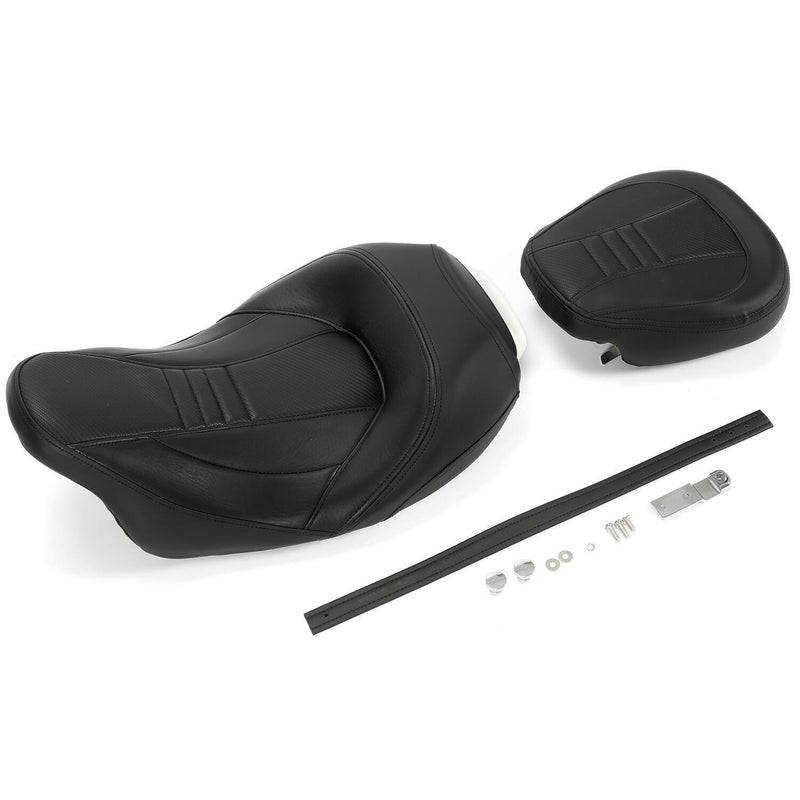 DURAFORCE Low-Profile Driver Passenger Seat Fit For Harley Touring Road Glide 2009-2023