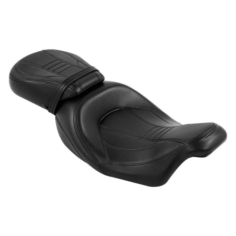 DURAFORCE Low-Profile Driver Passenger Seat Fit For Harley Touring Road Glide 2009-2023