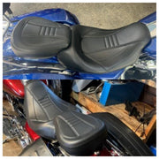 DURAFORCE Low-Profile Driver Passenger Seat Fit For Harley Touring Road Glide 2009-2023