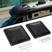DURAFORCE 2PCS 14"X14" For RV Replacement Black Roof Vent Cover Camper Trailer Ventline