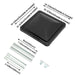 DURAFORCE 2PCS 14"X14" For RV Replacement Black Roof Vent Cover Camper Trailer Ventline