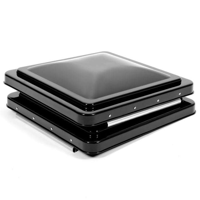 DURAFORCE 2PCS 14"X14" For RV Replacement Black Roof Vent Cover Camper Trailer Ventline