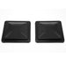 DURAFORCE 2PCS 14"X14" For RV Replacement Black Roof Vent Cover Camper Trailer Ventline