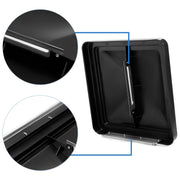 DURAFORCE 2PCS 14"X14" For RV Replacement Black Roof Vent Cover Camper Trailer Ventline