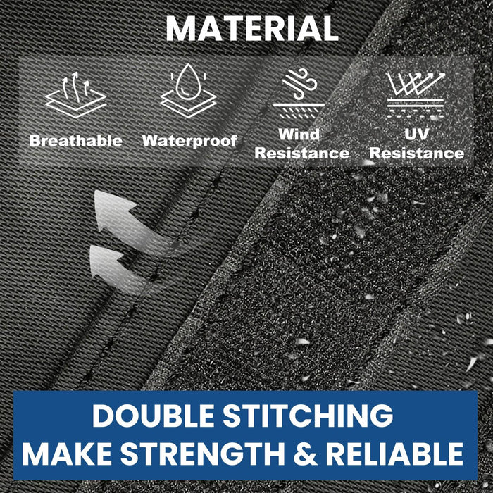 DURAFORCE Fits 2010-18 Jeep Wrangler JK Rubicon 4-Door Replacement Soft Top Tinted Windows