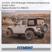 DURAFORCE Fits 2010-18 Jeep Wrangler JK Rubicon 4-Door Replacement Soft Top Tinted Windows