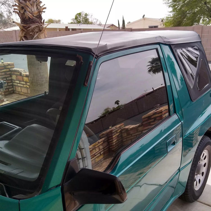 DURAFORCE For 1995-1998 Suzuki Sidekick Soft Top & Zip Out Tinted Windows Black