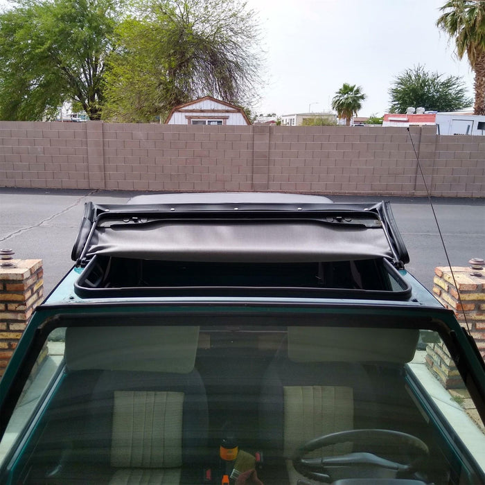 DURAFORCE For 1995-1998 Suzuki Sidekick Soft Top & Zip Out Tinted Windows Black