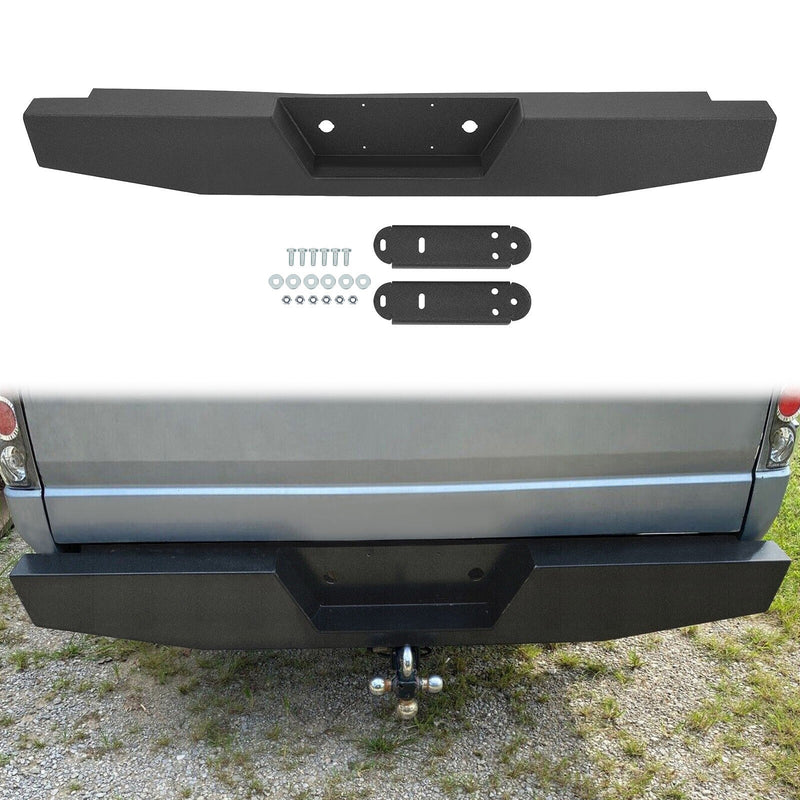 DURAFORCE For 73-97 Ford F150 F250 F350 F-Series Full Size Steel Rear Bumper