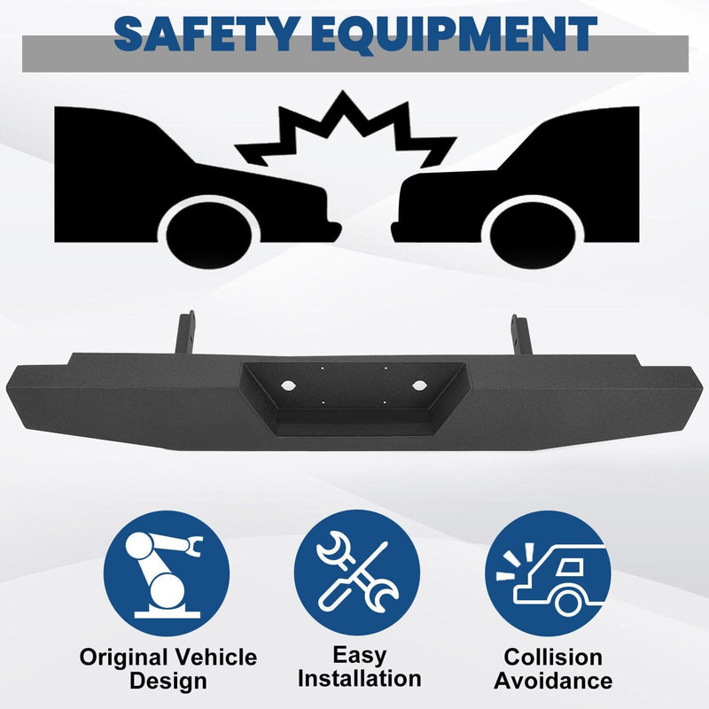 DURAFORCE For 73-97 Ford F150 F250 F350 F-Series Full Size Steel Rear Bumper