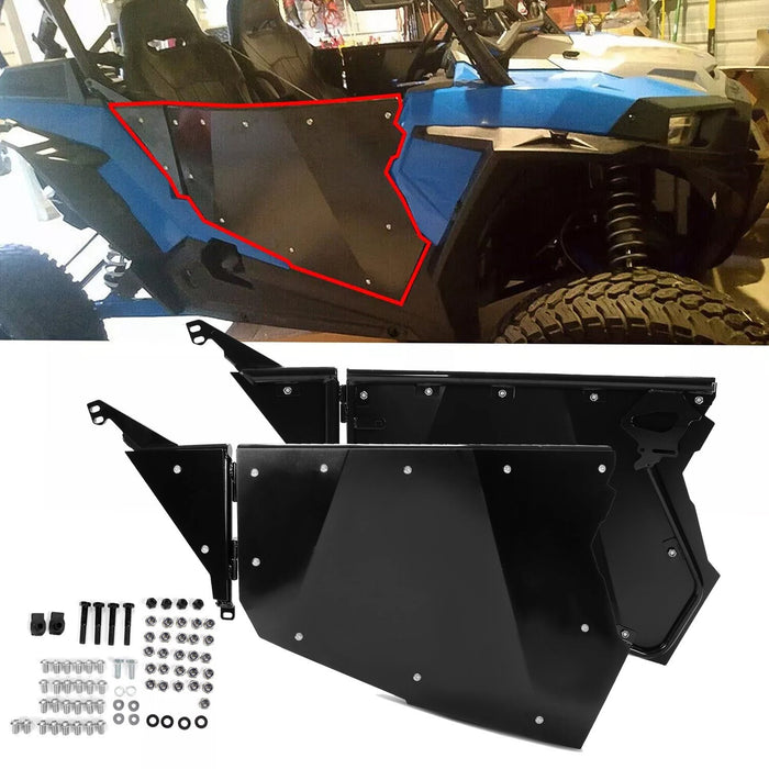 DURAFORCE Pair Aluminum Full Doors UTV Side for 14-23 Polaris RZR XP 1000 Turbo S FOX High