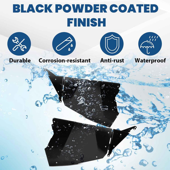 DURAFORCE Pair Aluminum Full Doors UTV Side for 14-23 Polaris RZR XP 1000 Turbo S FOX High